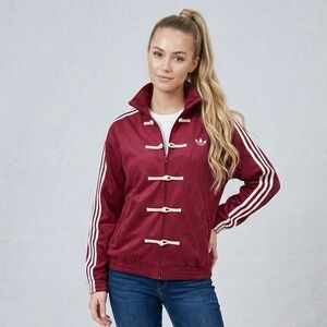 Adidas Chinese CNY Unisex Burgundy RED Athletic Jacket